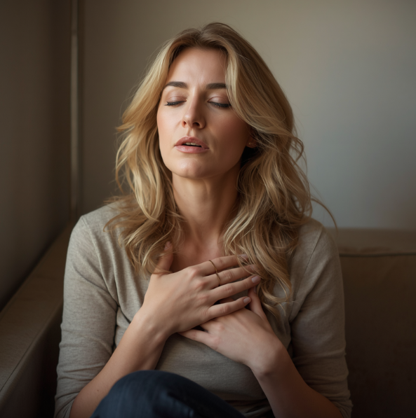 Ejercicios de respiración y gestión emocional en un retiro de crecimiento personal