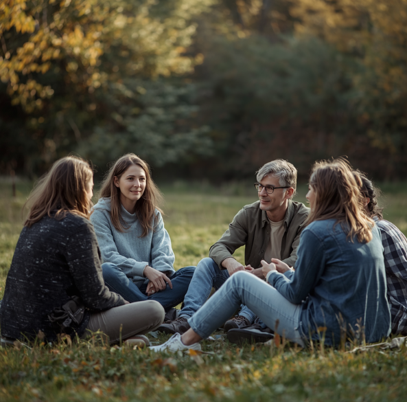 Taller de crecimiento personal para mejorar relaciones y comunicación en un retiro de bienestar